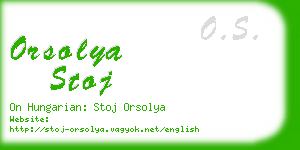 orsolya stoj business card